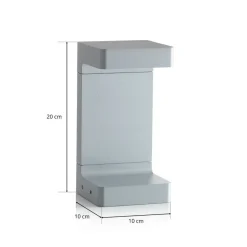 FLOS Casting C 100 sokkellampe 20 cm, grå