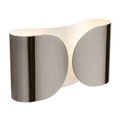 FLOS Foglio væglampe, sort-nikkel