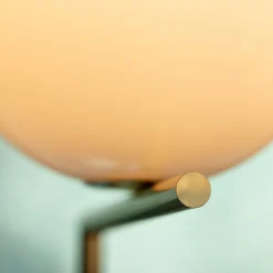 FLOS gulvlampe IC F1 10th Anniversary, guldbelagt, dæmpbar