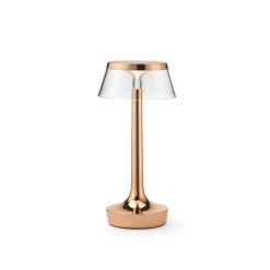 FLOS LED-bordlampe Bon jour unplugged, kobber