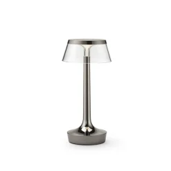 FLOS LED-bordlampe Bon jour unplugged, sort krom