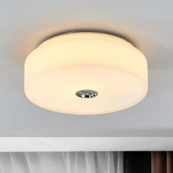 FLOS Mini Button loftlampe lavet af glas