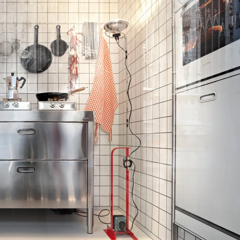 FLOS Toio gulvlampe Gx16d-LED rød