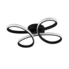 Fly LED-loftslampe, mat sort, 3.000 K, 40 cm x 40 cm