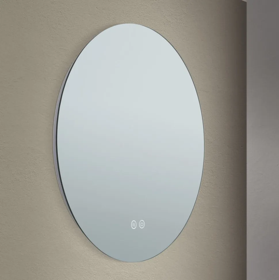 Focus LED-spejl, Ø 45 cm, CCT, antidug, berøringsdæmper