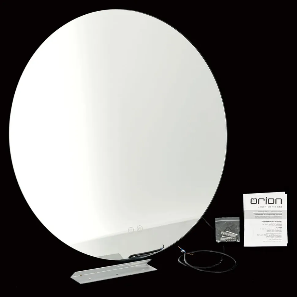 Focus LED-spejl, Ø 60 cm, CCT, antidug, berøringsdæmper