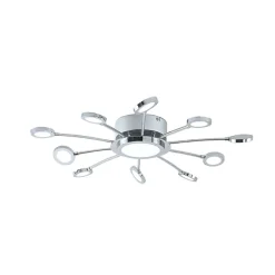 Forkromet loftlampe Meru, CCT