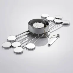 Forkromet loftlampe Meru, CCT