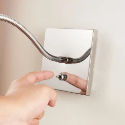 Forkromet væg-læselampe Berfin, LED