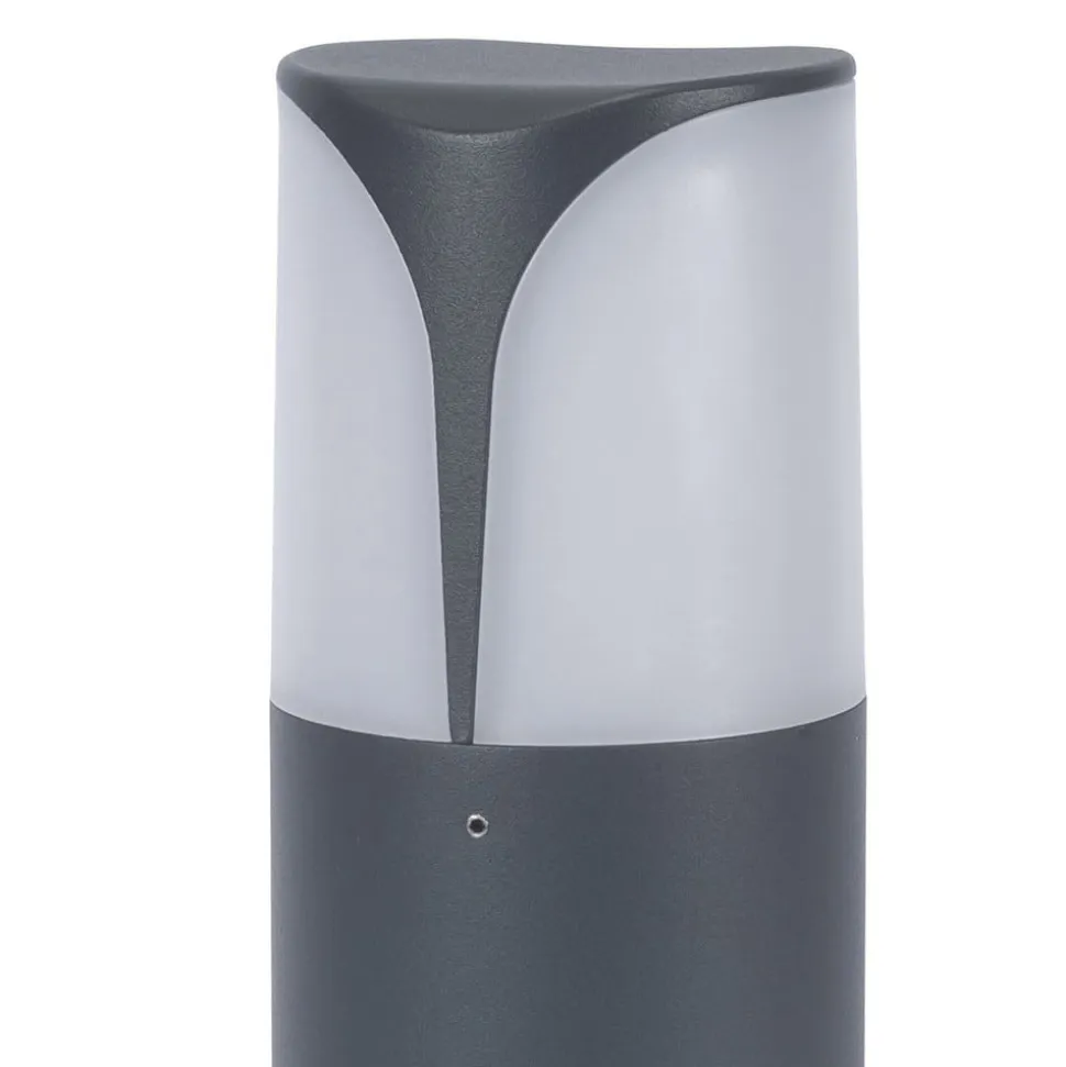 Forlight sokkellampe Astra, højde 30 cm, antracit, aluminium