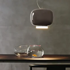 Foscarini Chouchin 3 LED-hængelampe, grå