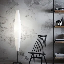 Foscarini Havana gulvlampe med dæmper, alu/hvid
