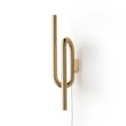 Foscarini Tobia LED-væglampe med ledning, gylden