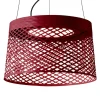 Foscarini Twiggy Grid LED-pendellampe, karminrød