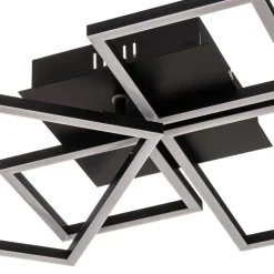 Frame LED-loftslampe, CCT, 4-lys, sort