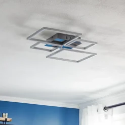 Frame LED-loftslampe, CCT, 4-lys, aluminium