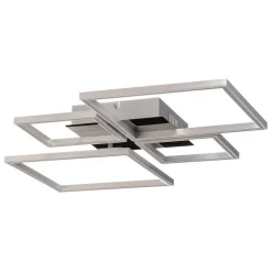 Frame LED-loftslampe, CCT, 4-lys, aluminium