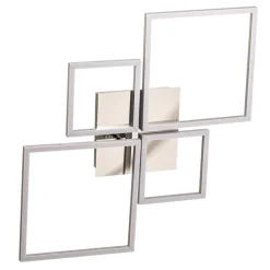 Frame LED-loftslampe, CCT, 4-lys, aluminium