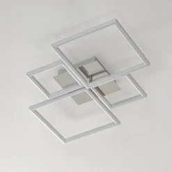 Frame LED-loftslampe, dæmpbar via vægkontakt