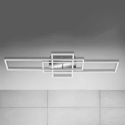 Frame loftlampe, rektangel, 3 lk., CCT, aluminium