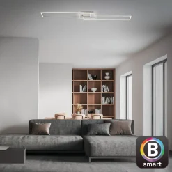 Frame S LED-loftlampe CCT 110x24,8 cm, aluminium