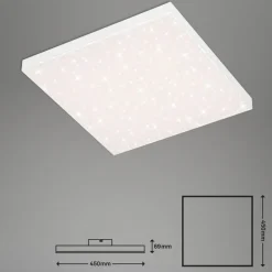 Frameless CCT LED-stjernehimmel, 45 x 45 cm