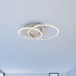 Frames LED-loftlampe, 2 ringe, kan drejes