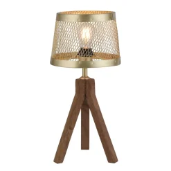 Frederik bordlampe i træ, trefod