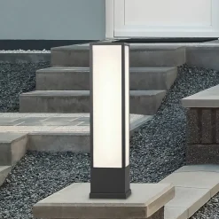 Fuerte LED-sokkellampe, antracit, aluminium, IP54