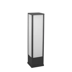 Fuerte LED-sokkellampe, antracit, aluminium, IP54