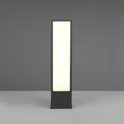 Fuerte LED-sokkellampe, antracit, aluminium, IP54