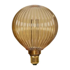 G125 NGC Stripe LED-globe E27 1 W 1.800 K ravgul