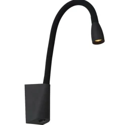 Galen bøjelig LED-væglampe i sort