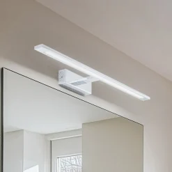 Gallery LED-væglampe, kromfarvet, metalbredde 62 cm IP44