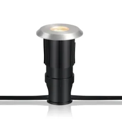 Garden 24 Decklight, sølv, toplys, 0,8W