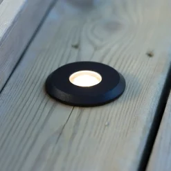 Garden 24 Decklight, sort, toplys, 0,8W