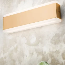 Garik - LED-væglampe med gylden krop