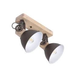 Gearwood loftspot, 2 lyskilder, antracit