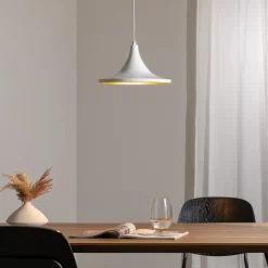 Genisy hængelampe, hvid, Ø 31 cm, metal, E27