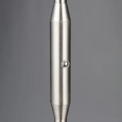 Genopladelig LED-gulvlampe Moreno, mat nikkel, CCT, dæmpbar