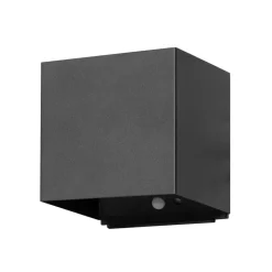 Genopladelig LED-væglampe Magnetics, sort, 120°, op/ned, sensor