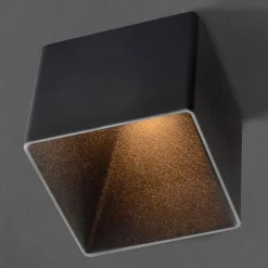 GF design Blocky indbygningslampe IP54 sort 3.000 K