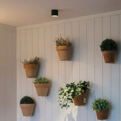 GF design Tubo indbygningslampe IP54 sort 3.000 K