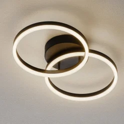 Giotto LED-loftlampe, 2 lyskilder, sort