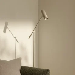 Globen Lighting Gulvlampe Hubble READ, beige, metal