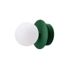 Globen Lighting væglampe ART DECO, grøn/hvid, Ø 16 cm, IP44