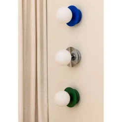 Globen Lighting væglampe ART DECO, grøn/hvid, Ø 16 cm, IP44