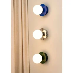 Globen Lighting væglampe ART DECO, krom/hvid Ø 16 cm IP44