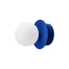 Globen Lighting væglampe ART DECO, blå/hvid, Ø 16 cm, IP44