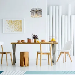 Gorley pendel, Ø 40 cm, røggrå, glas